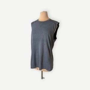 Lululemon Metal Vent Tech Tank Men's M Gray Heathered Black Swiftly EUC Top